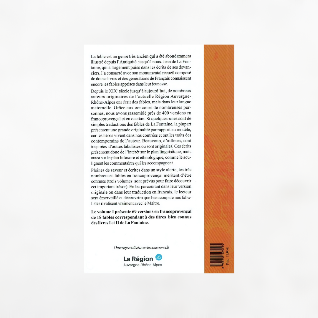 Trésor des fables d'Auvergne-Rhône-Alpes en francoprovençal (volume 1)